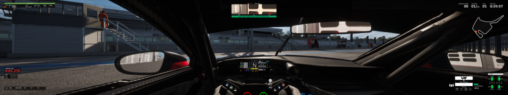 FOV set to 143 to compensate for the vert-