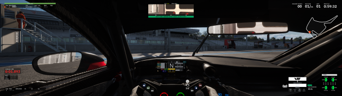 FOV set to 127 to compensate for the vert-